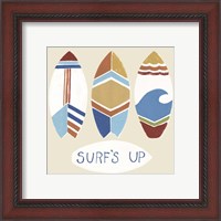 Framed 'Surf's Up! I' border=