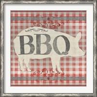 Framed Gingham BBQ I