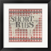 Gingham BBQ III Framed Print