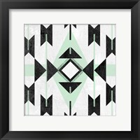 Framed Modern Aztec Motif II