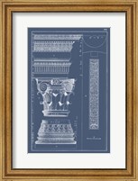 Framed Column & Cornice Blueprint I