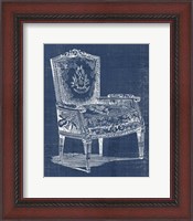 Framed Antique Chair Blueprint I