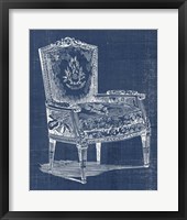 Framed Antique Chair Blueprint I