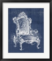 Antique Chair Blueprint II Framed Print