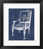 Framed Antique Chair Blueprint IV