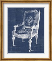 Framed Antique Chair Blueprint IV
