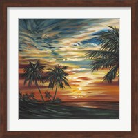 Framed Stunning Tropical Sunset I