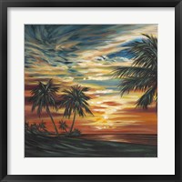 Framed Stunning Tropical Sunset I
