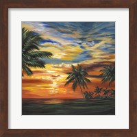 Framed 'Stunning Tropical Sunset II' border=