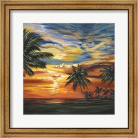 Framed Stunning Tropical Sunset II