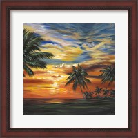 Framed Stunning Tropical Sunset II