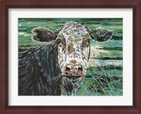 Framed Marshland Cow II
