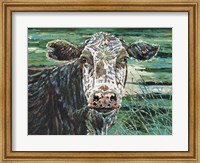 Framed Marshland Cow II