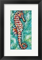 Framed Radiant Seahorse I