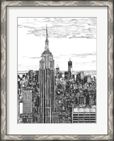 Framed B&W Us Cityscape-NYC