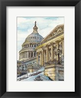 Framed US Cityscape-Washington DC