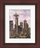 Framed US Cityscape-Seattle