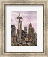 Framed US Cityscape-Seattle