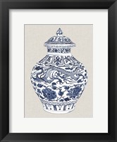 Framed Antique Chinese Vase III