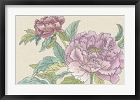 Framed Peony Blooms I