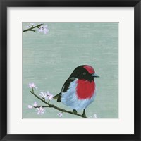 Framed Bird & Blossoms IV
