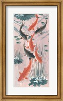 Framed Traditional Koi Pond I