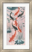 Framed Traditional Koi Pond I