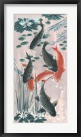 Framed Traditional Koi Pond II