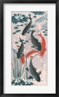 Traditional Koi Pond II Framed Print