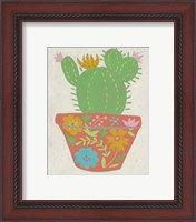 Framed 'Happy Cactus I' border=