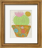 Framed 'Happy Cactus III' border=