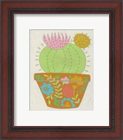 Framed 'Happy Cactus III' border=