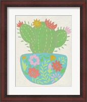 Framed 'Happy Cactus IV' border=