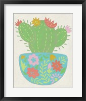 Framed Happy Cactus IV