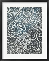 Floral Batik II Framed Print