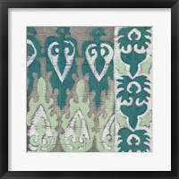 Teal Tapestry II Framed Print