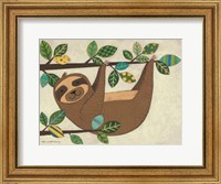Framed Hanging Sloth