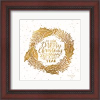 Framed 'Merry Christmas and Happy New Year' border=