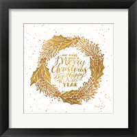 Framed 'Merry Christmas and Happy New Year' border=