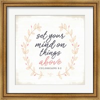 Framed Set Your Mind on Things Above