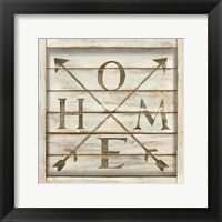 Framed Home Arrows Square