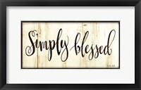 Framed Simply Blessed