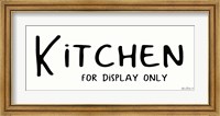 Framed Kitchen for Display Only