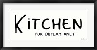 Framed Kitchen for Display Only