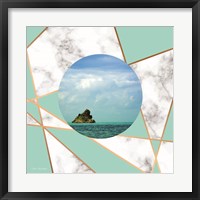Framed Marble Polygonal Island