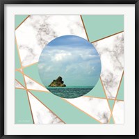 Framed Marble Polygonal Island