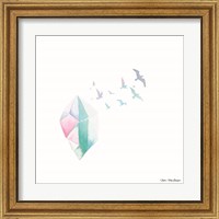 Framed 'Crystal Birds I' border=