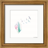 Framed 'Crystal Birds I' border=