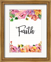 Framed Floral Faith