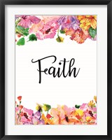 Framed Floral Faith